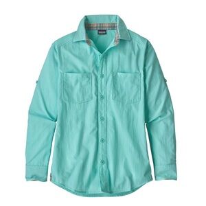 Patagonia Turquoise Long Sleeve Shirt